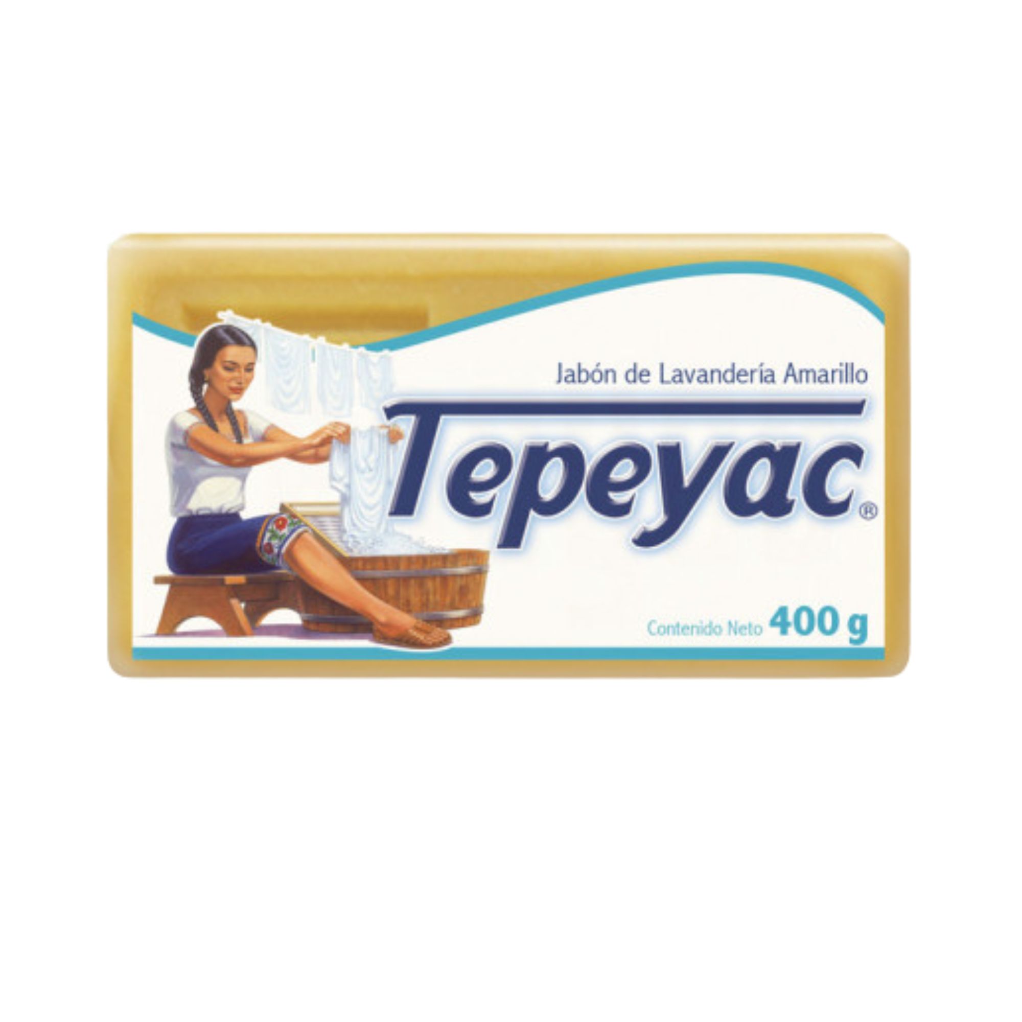 Jabón En Barra Amarillo Con Envoltura Tepeyac 25 Pz De 400g 