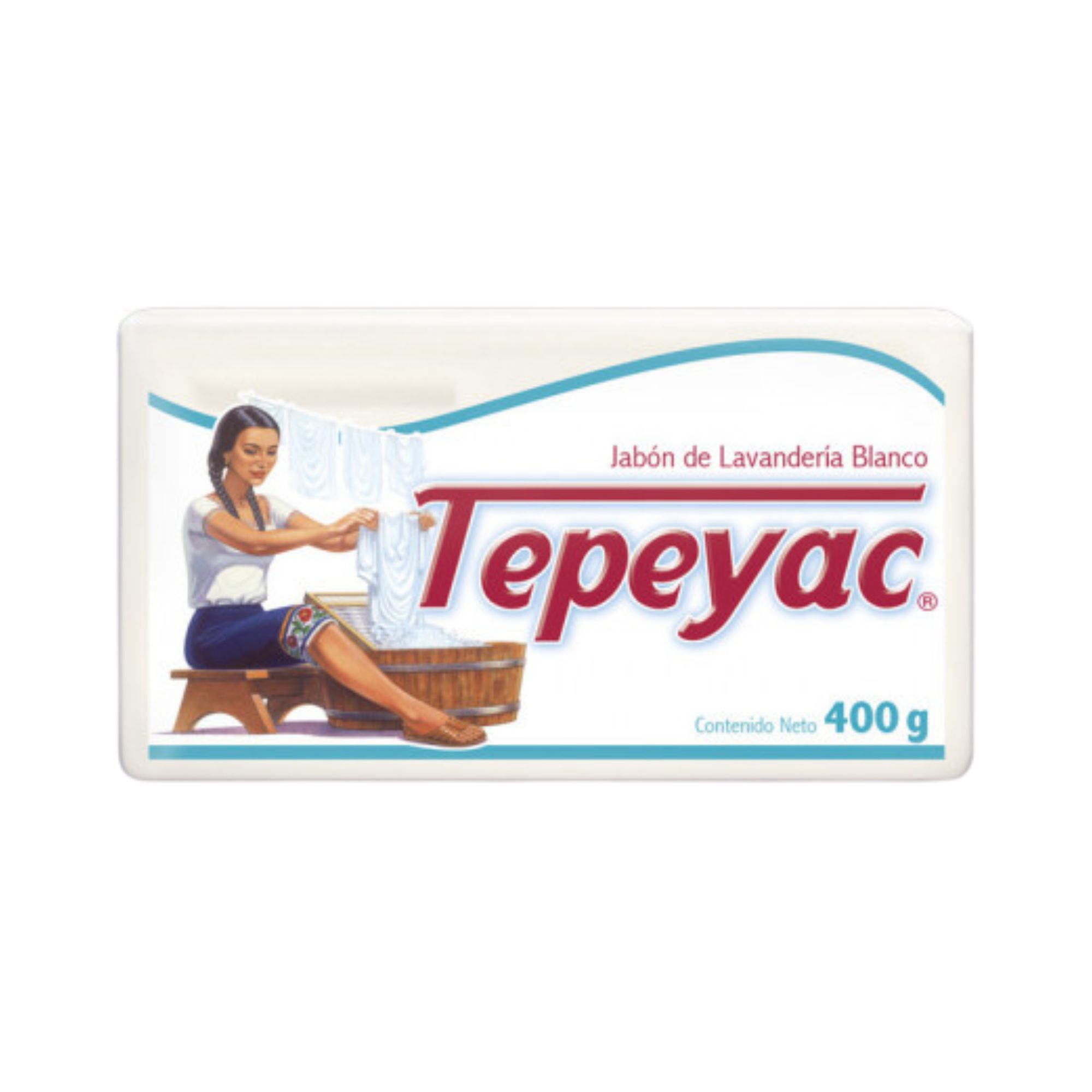 Jabón En Barra Blanco Con Envoltura Tepeyac 25 Pz De 400g
