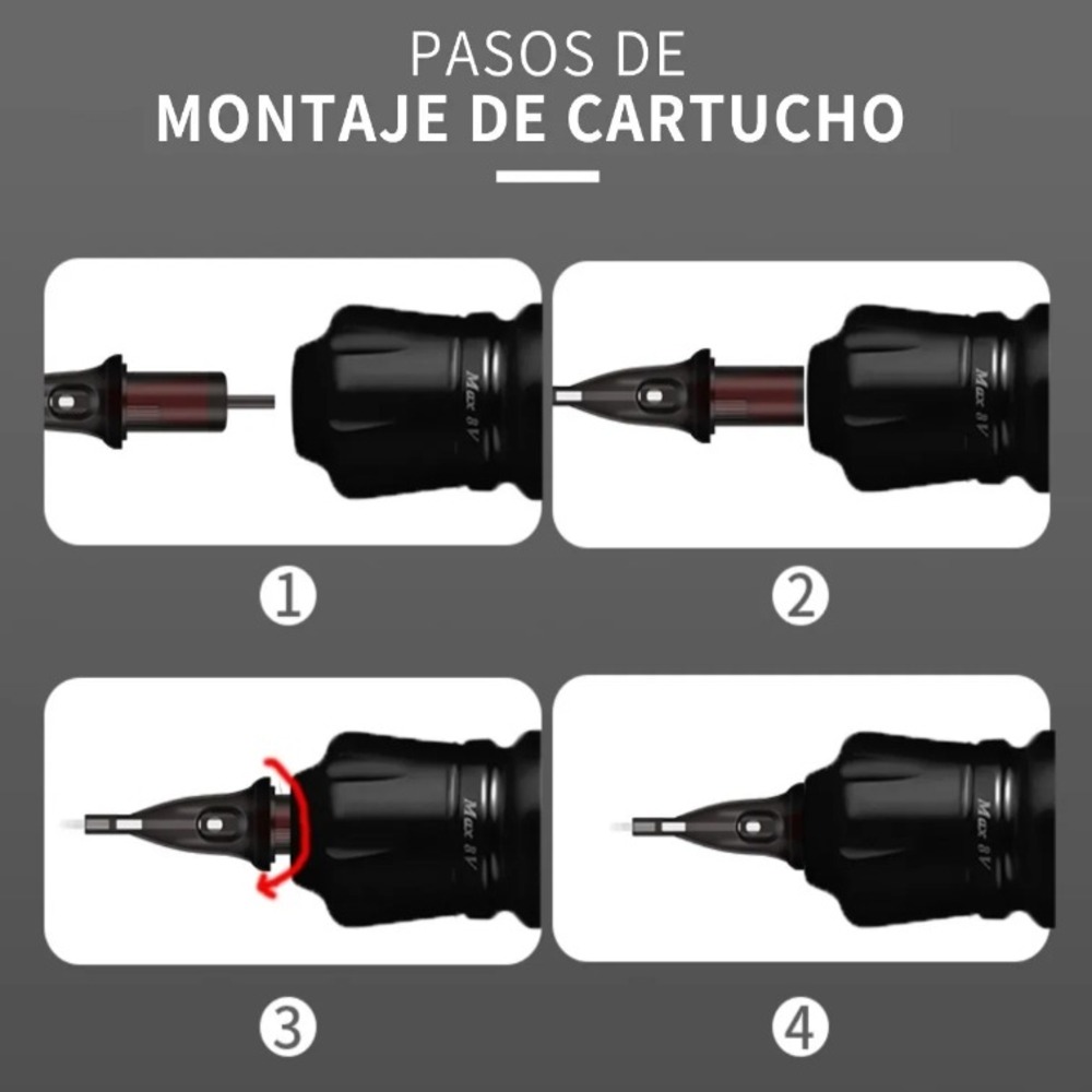 Máquina Para Tatuar Rocket Rotativa Pen Fuente Inalámbrica