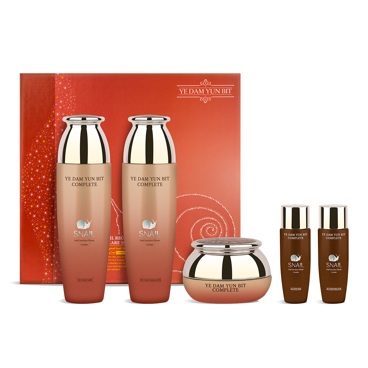 SET CUIDADO FACIAL BABA DE CARACOL TÓNICO, EMULSIÓN Y CREMA