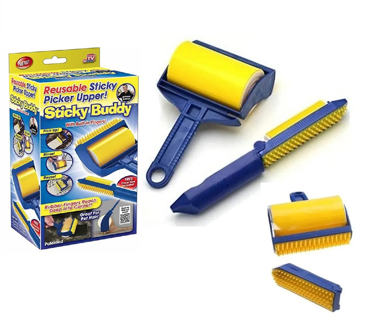 Rodillo Cepillo Removedor Pelo Quita Pelusa Mascotas Ropa