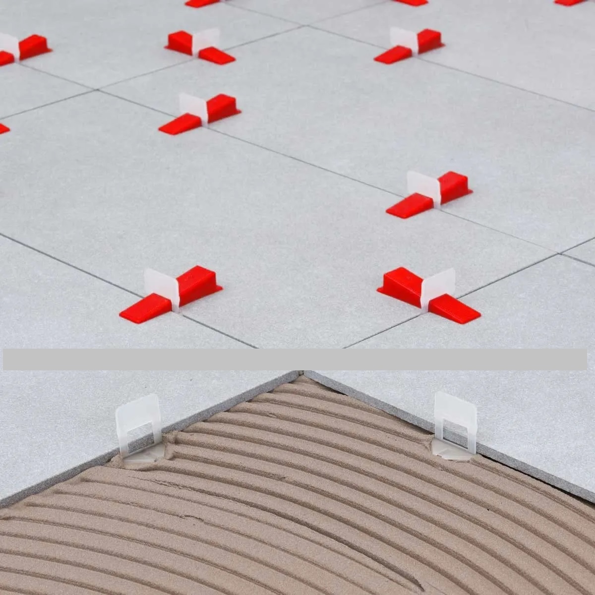 Kit 200 Clip O Corbata Niveladores Porcelanico Losetas Porcelana 1.5 mm