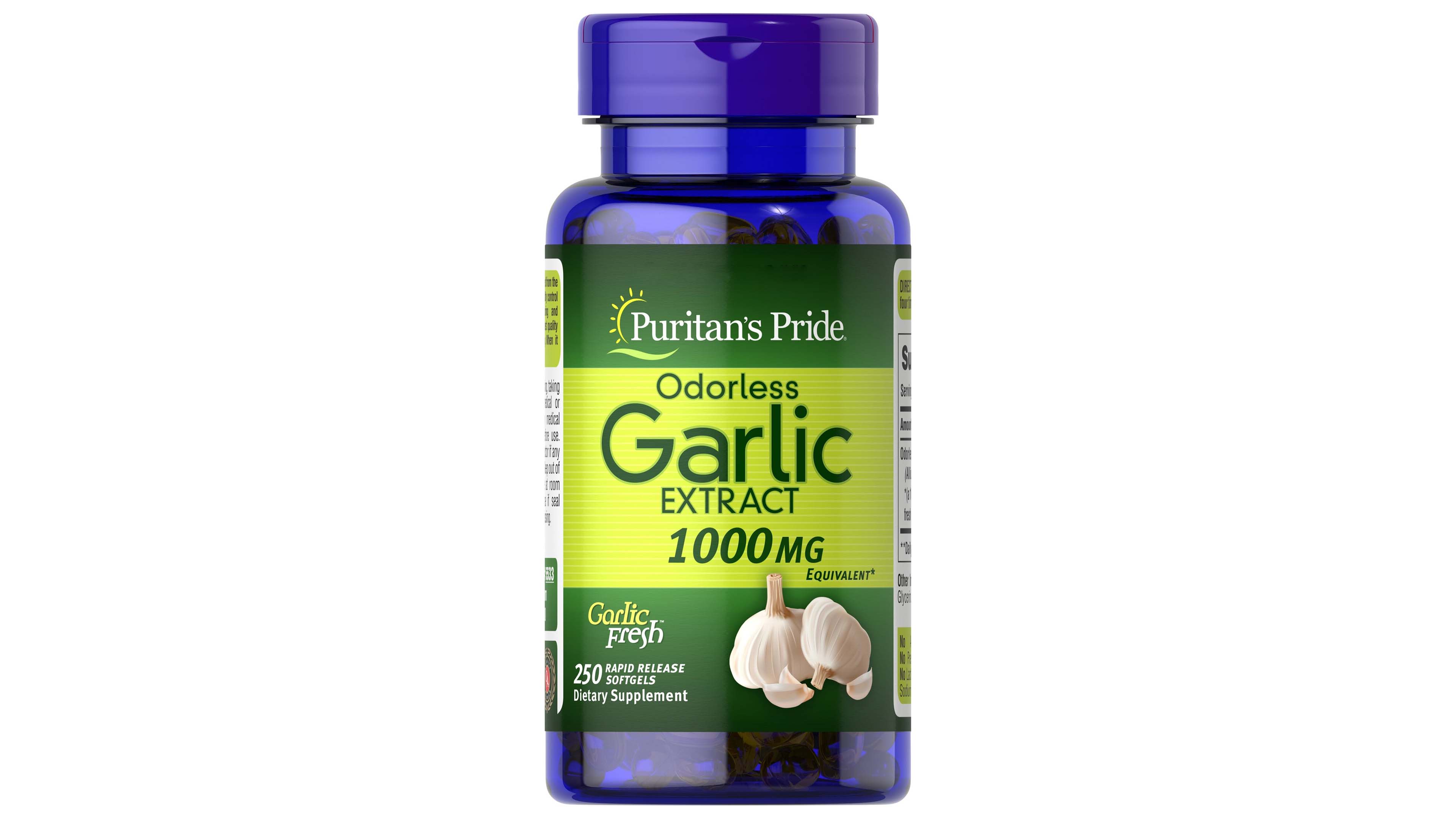 Extracto De Ajo 1000mg Puritans Pride 250 Capsulas Blandas Garlic Oil.