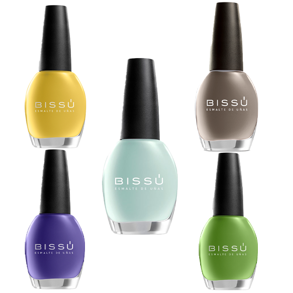 Kit 4 de Esmaltes de Uñas 5 Piezas - Bissú