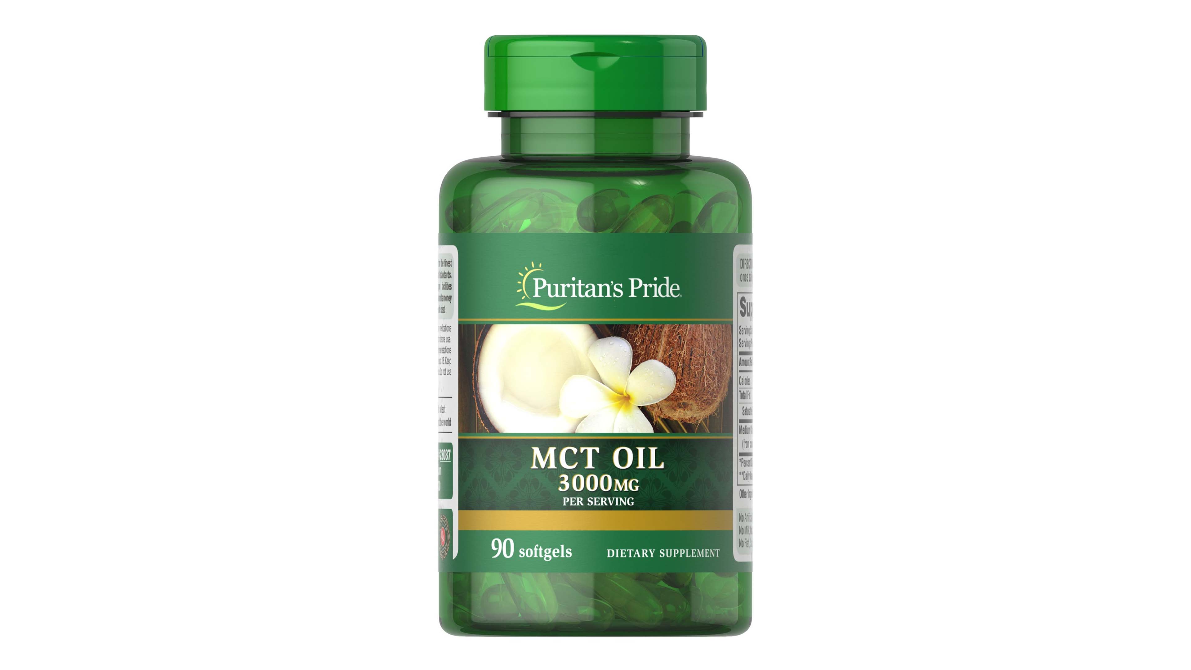 Aceite Mct 3000mg Puritans Pride Aceite De Coco 90 Capsulas.