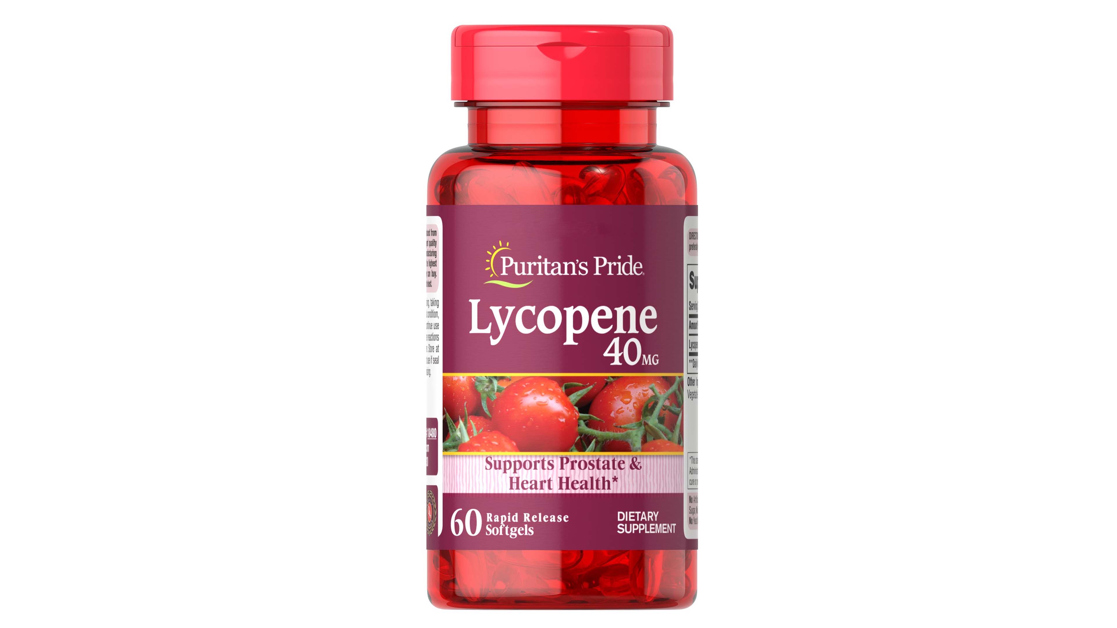 Lycopene 40mg Puritans Pride Antioxidante Prostata 60 Capsulas