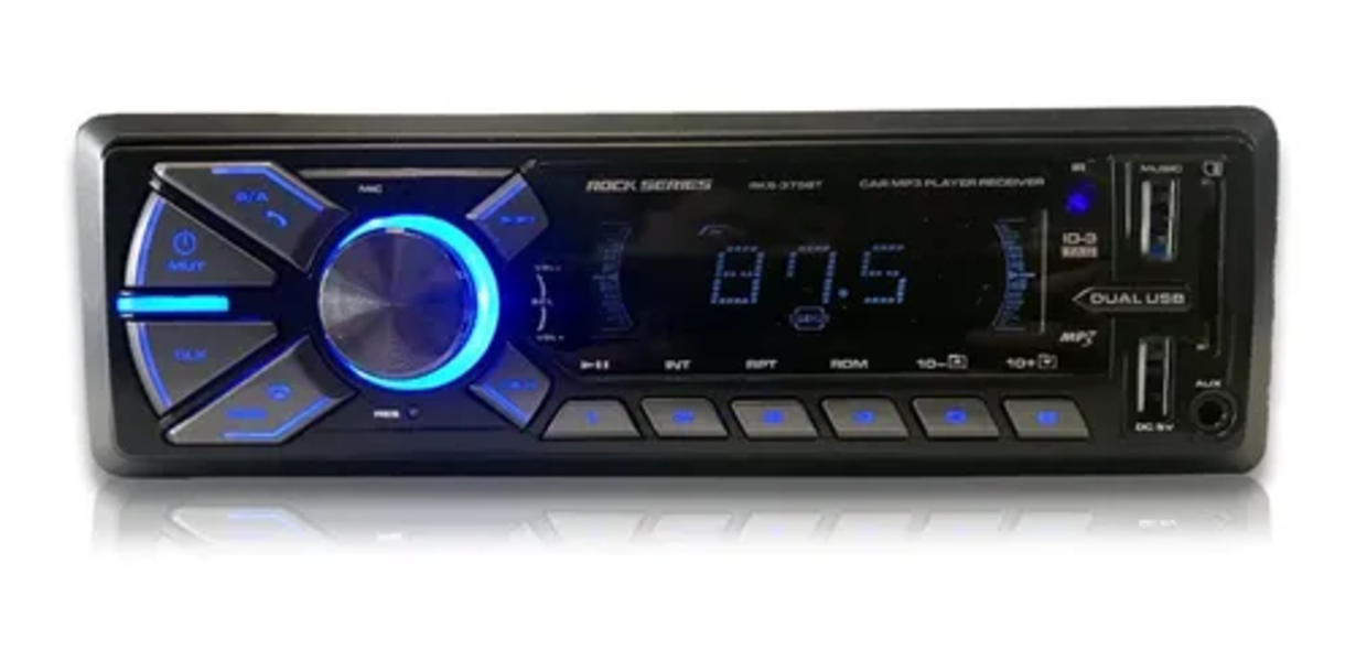 Autoestereo Receptor De Medios Rock Series Rks-375bt 1 Din