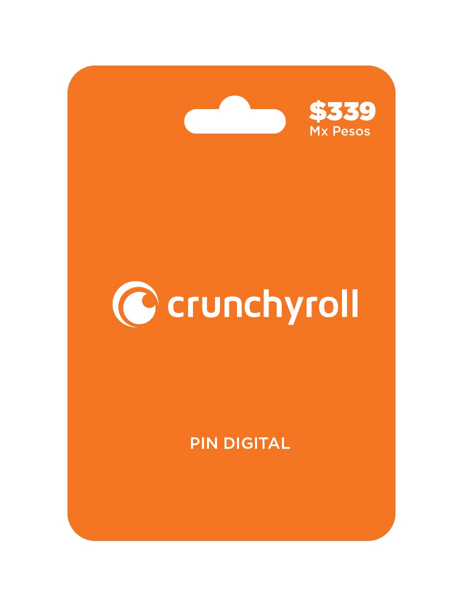 CrunchyRoll tarjeta prepago, Pin Digital