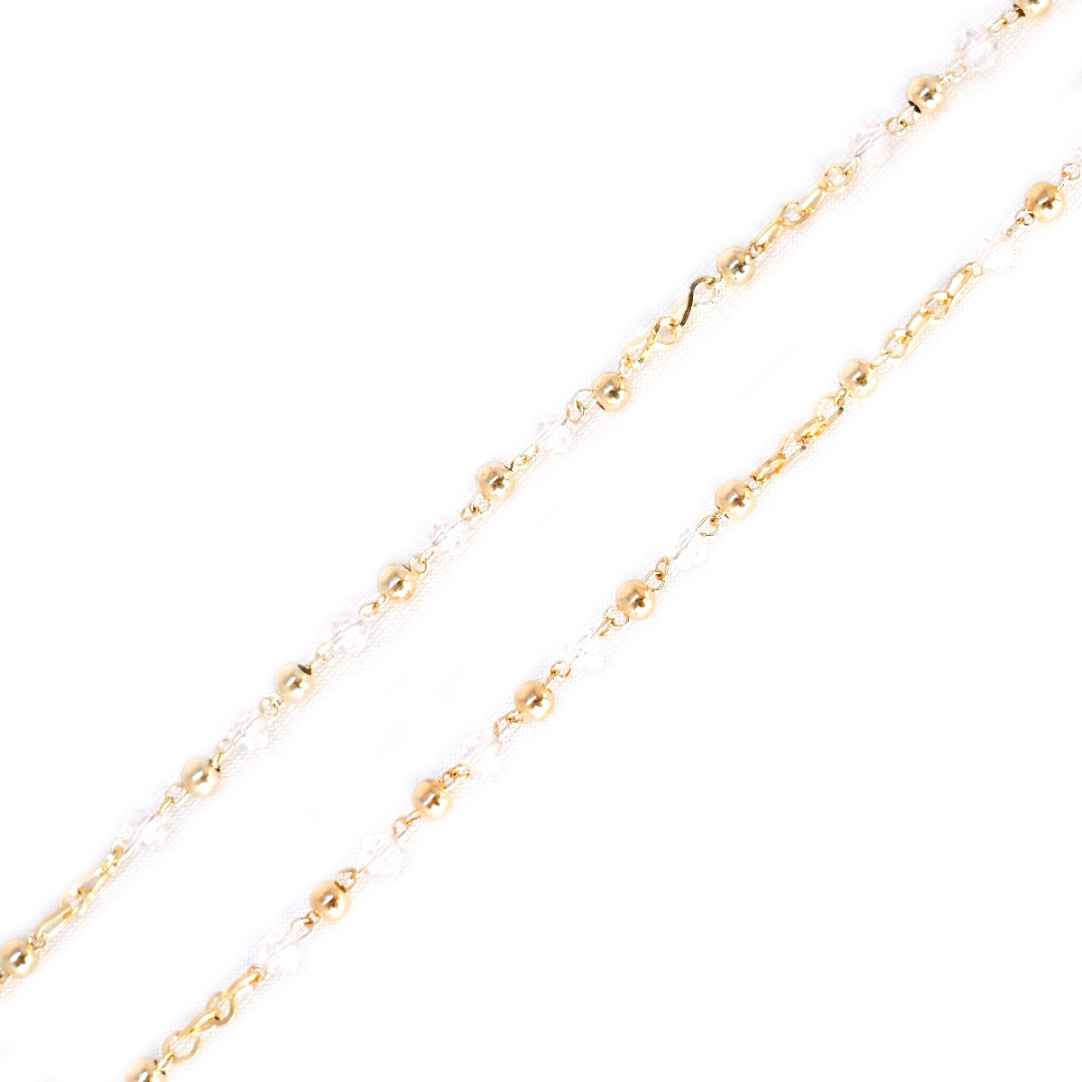 Rosario de cristal para boda, quince años, primera comunión o recuerdos (paquete 3 piezas)