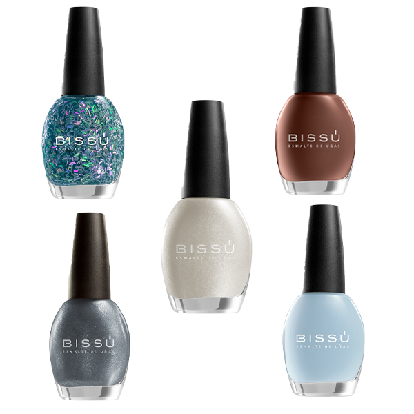 Kit 5 de Esmaltes de Uñas 5 Piezas - Bissú