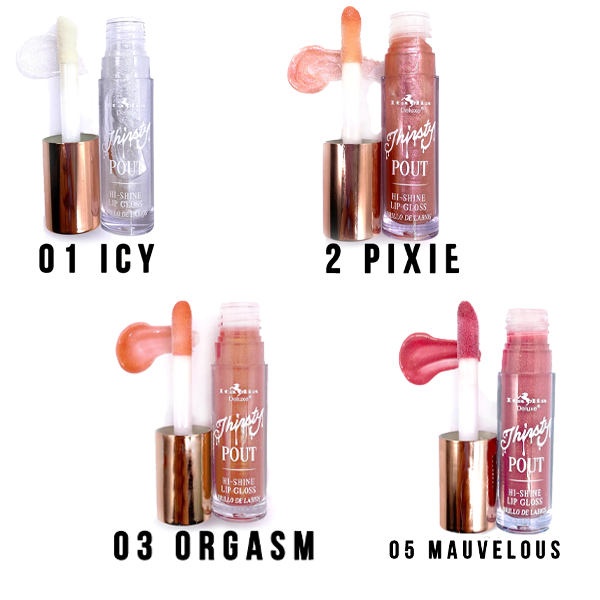 Kit 1 Gloss Thirsty Pout Hi Shine 4 Tonos  - Italia Deluxe