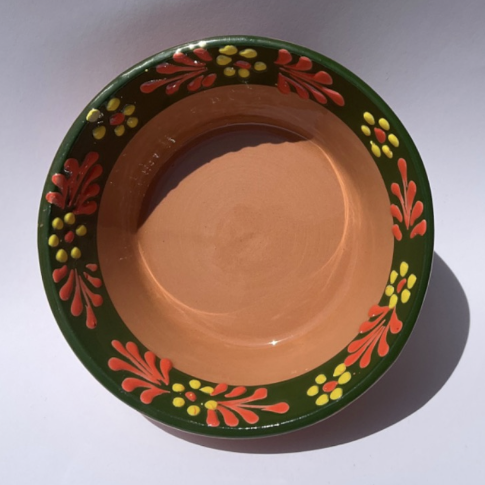 Set de 8 platos pozoleros verdes