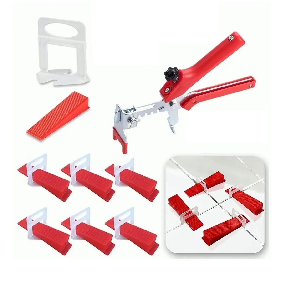 Kit Completo Azulejos Niveladores De Baldosas Pisos Sistema