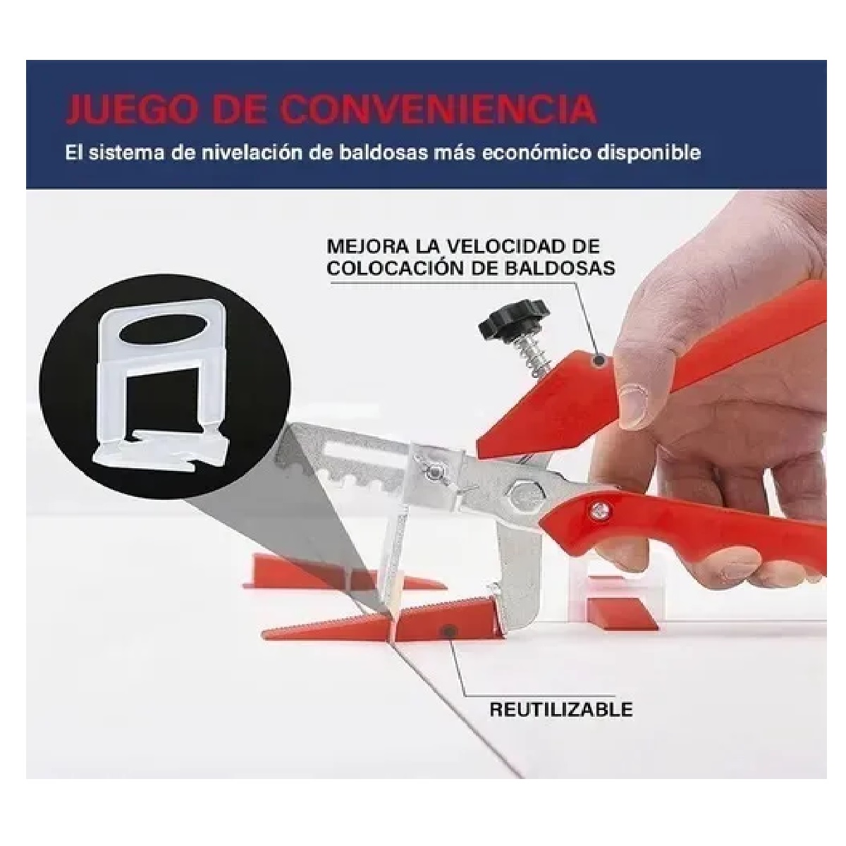 Kit Completo Azulejos Niveladores De Baldosas Pisos Sistema