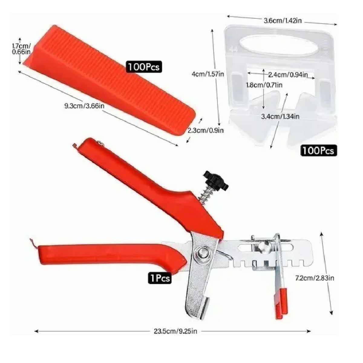 Kit Completo Azulejos Niveladores De Baldosas Pisos Sistema