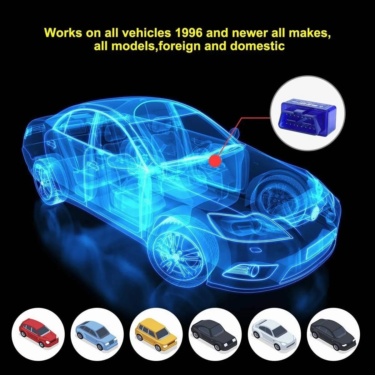 Conexión Bluetooth Del Escáner De Coche Mini Elm327 Obd2