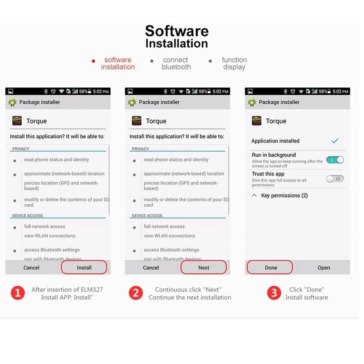 Conexión Bluetooth Del Escáner De Coche Mini Elm327 Obd2