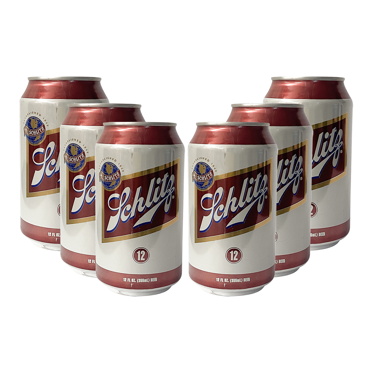Six Pack Cerveza Schlitz Lager 355 ml