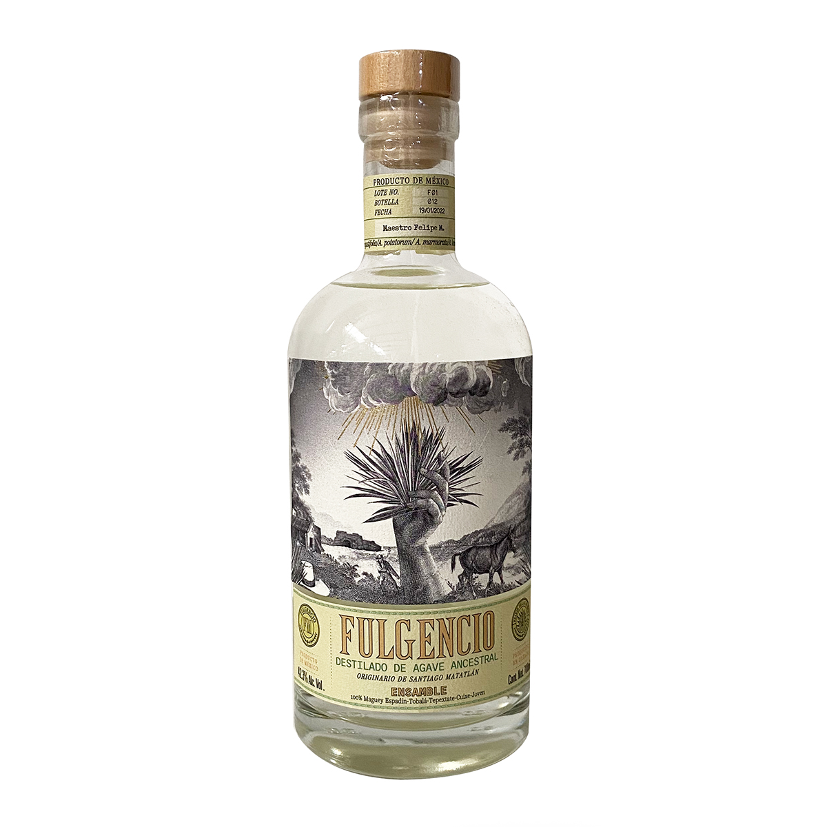 Destilado de Agave Artesanal Fulgencio Ensamble Ancestral 700 ml