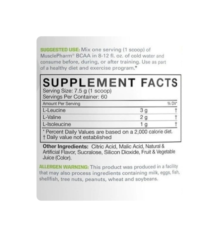 Bcaa Essentials Musclephamr (60 serv) sabor frut ponch