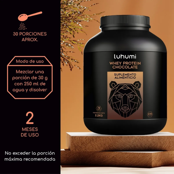 Suplemento Whey Protein Suero De Leche Luhumi Chocolate 5lb