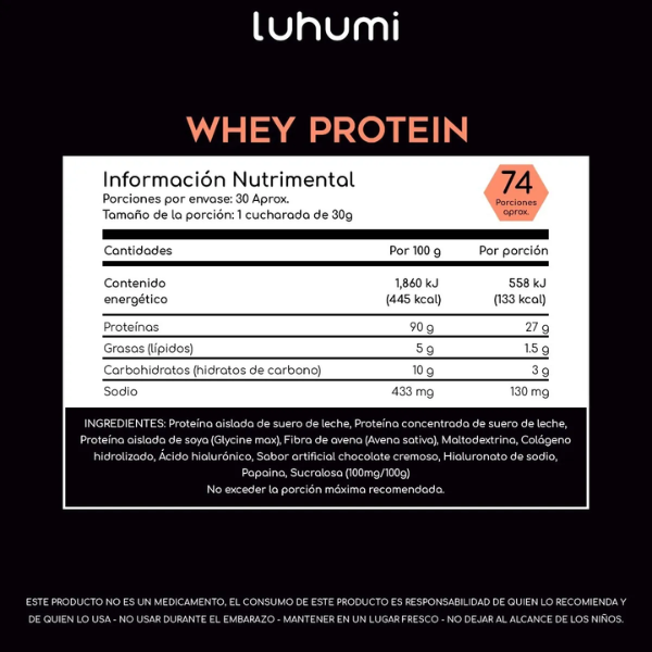 Suplemento Whey Protein Suero De Leche Luhumi Chocolate 5lb