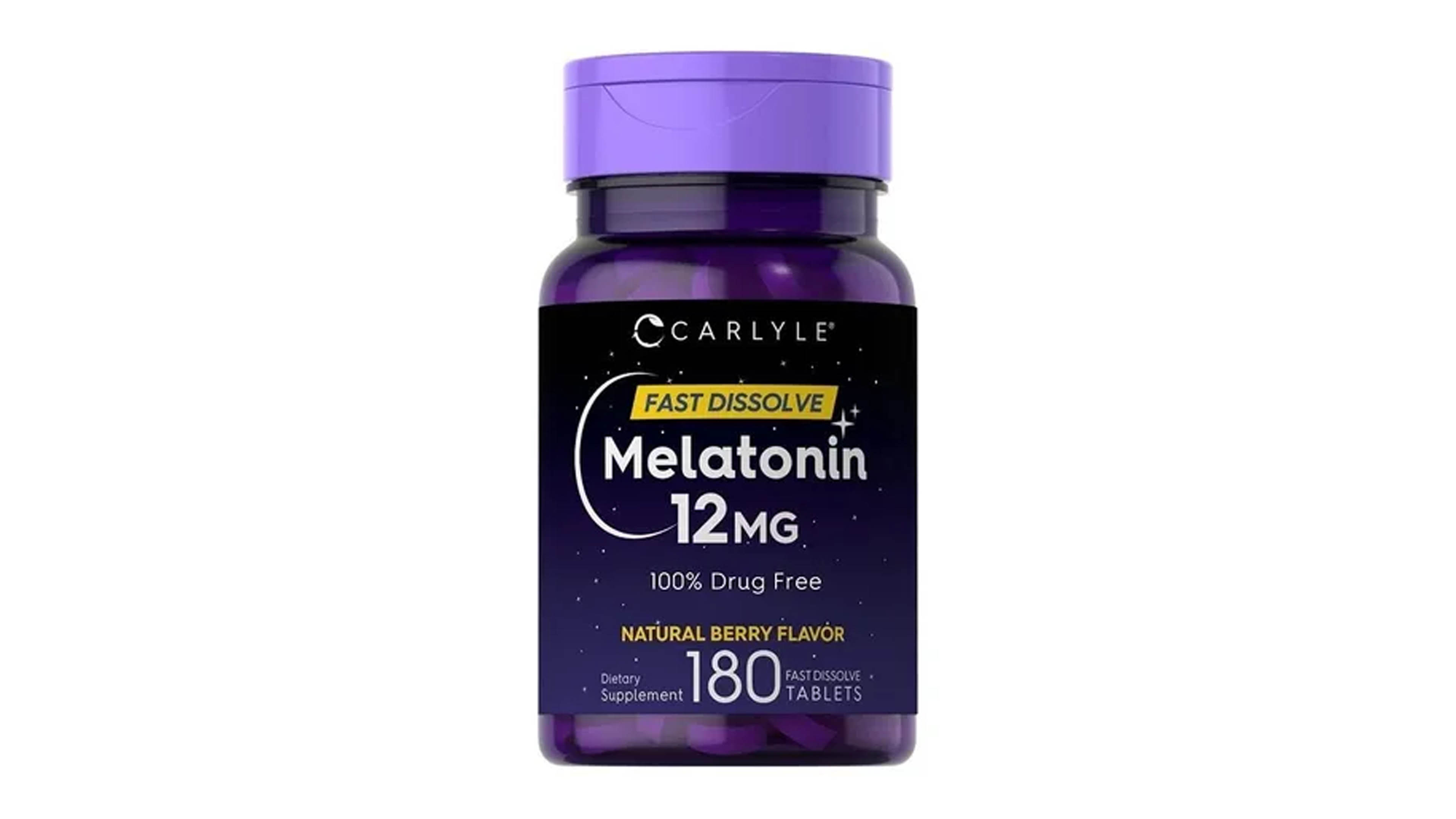 Melatonina 12mg 180 Tab Maxima Potencia Ayuda A Dormir Sabor Berry