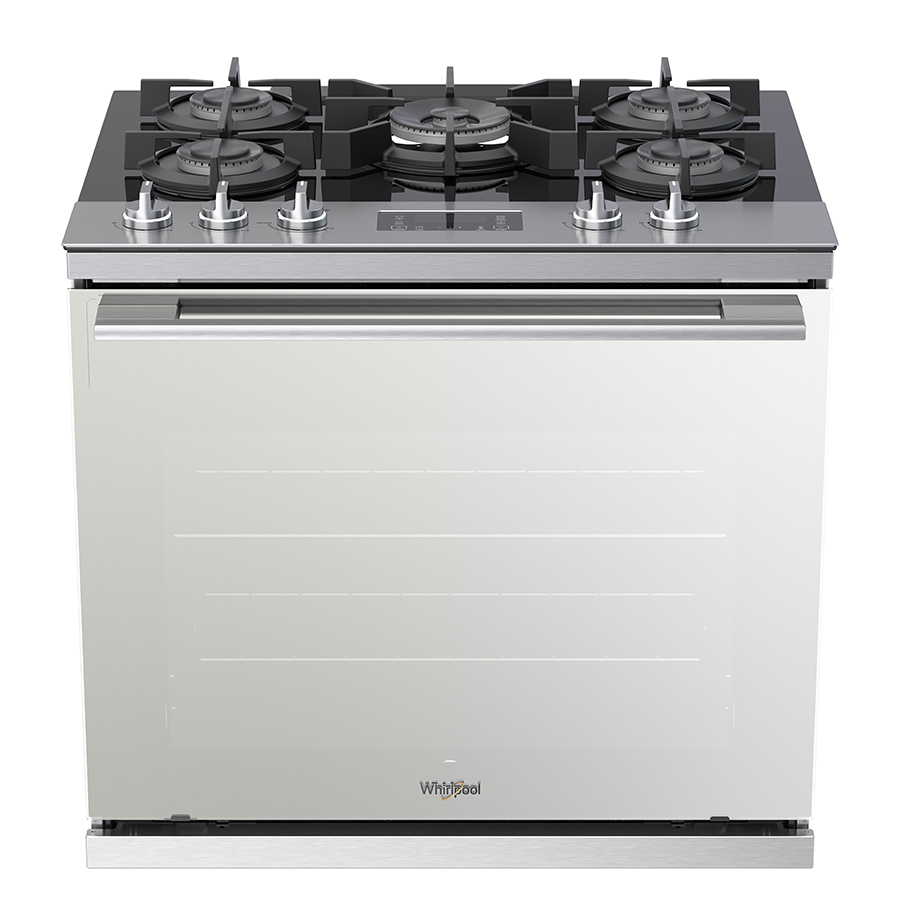 Estufa Whirlpool Gas on Glass Empotrable 30" WER9100S