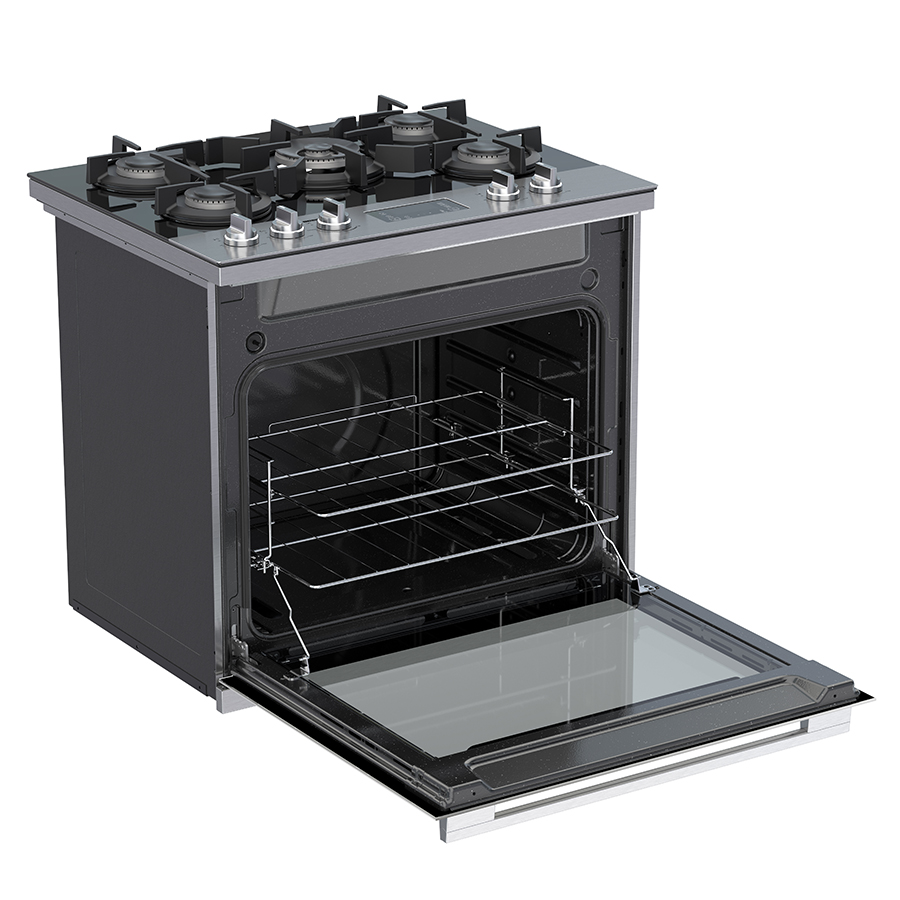 Estufa Whirlpool Gas on Glass Empotrable 30" WER9100S