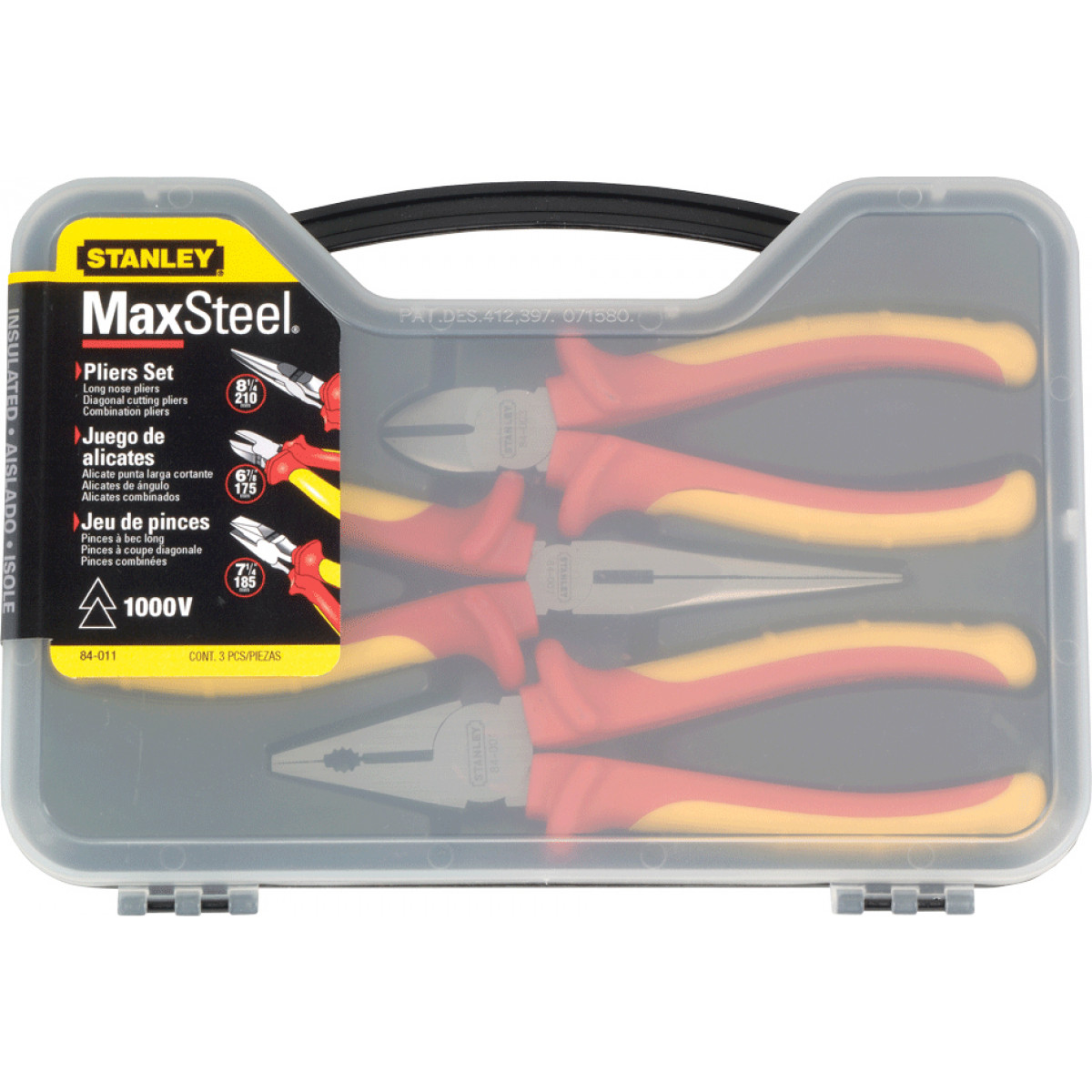 Kit Pinzas Aisladas 1000v 3 Tipos Stanley 84011