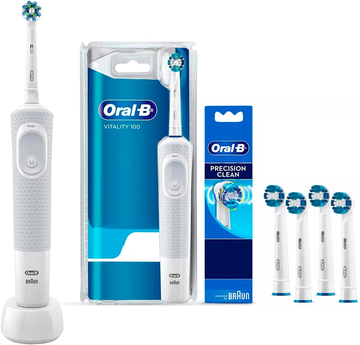 Cepillo de dientes oral b con 4 cabezales