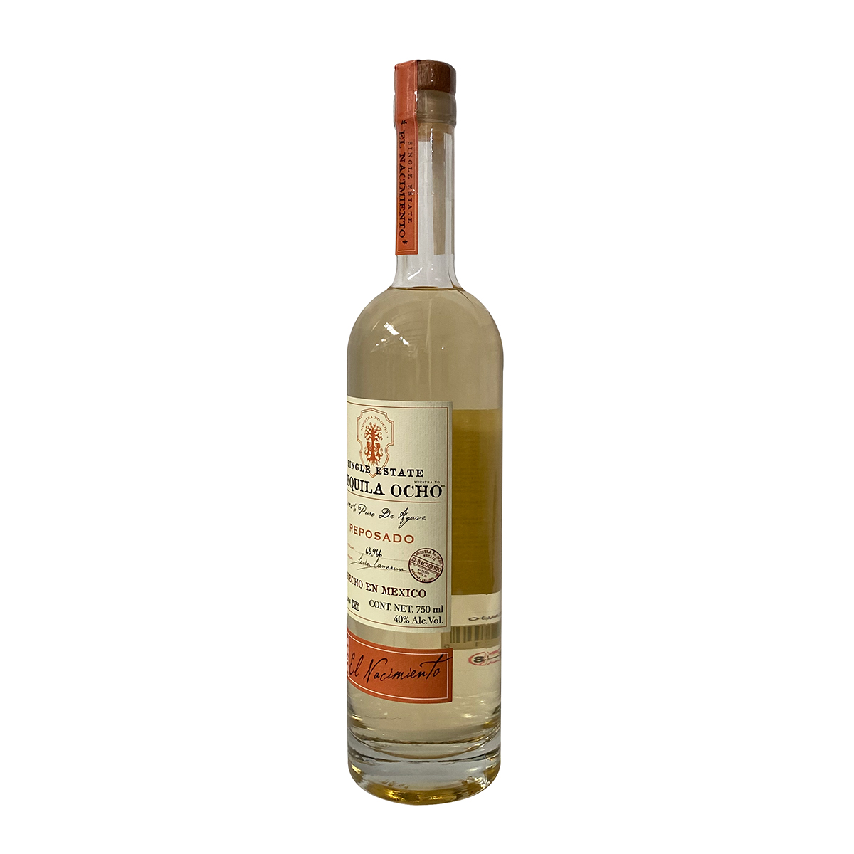 Gift Pack Tequila Ocho Reposado 750 ml con Licorera