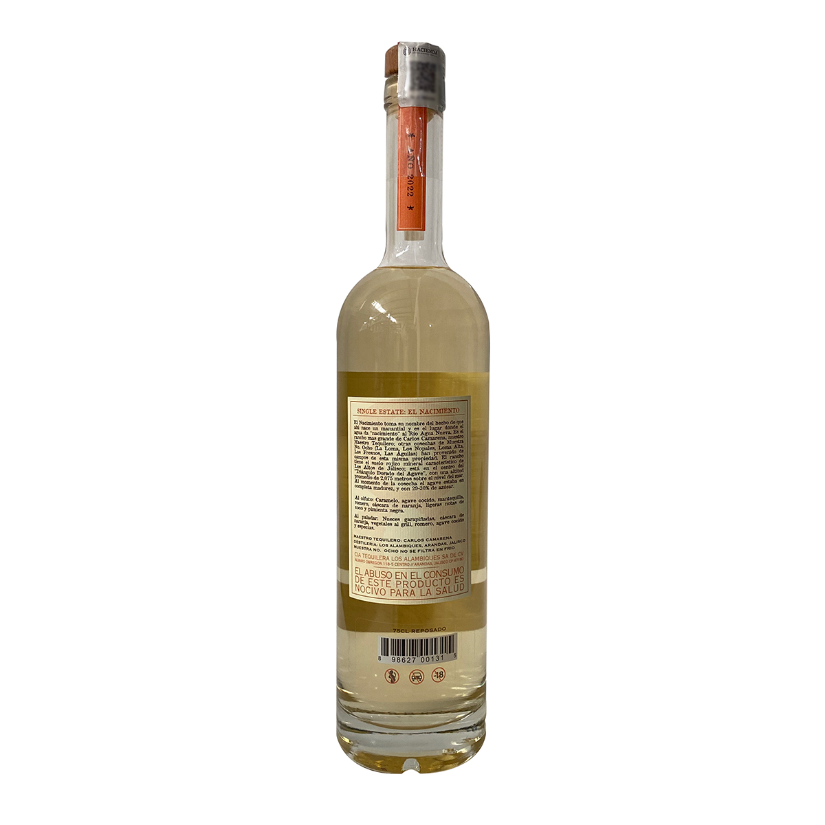 Gift Pack Tequila Ocho Reposado 750 ml con Licorera
