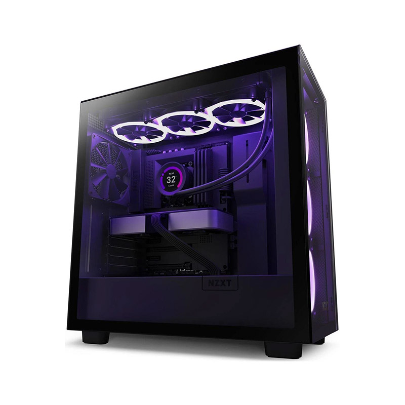 Gabinete NZXT H7 ELITE  TX S/Fuente Cristal USB 3.2 TIPO C CM-H71EB-01 - Negro 