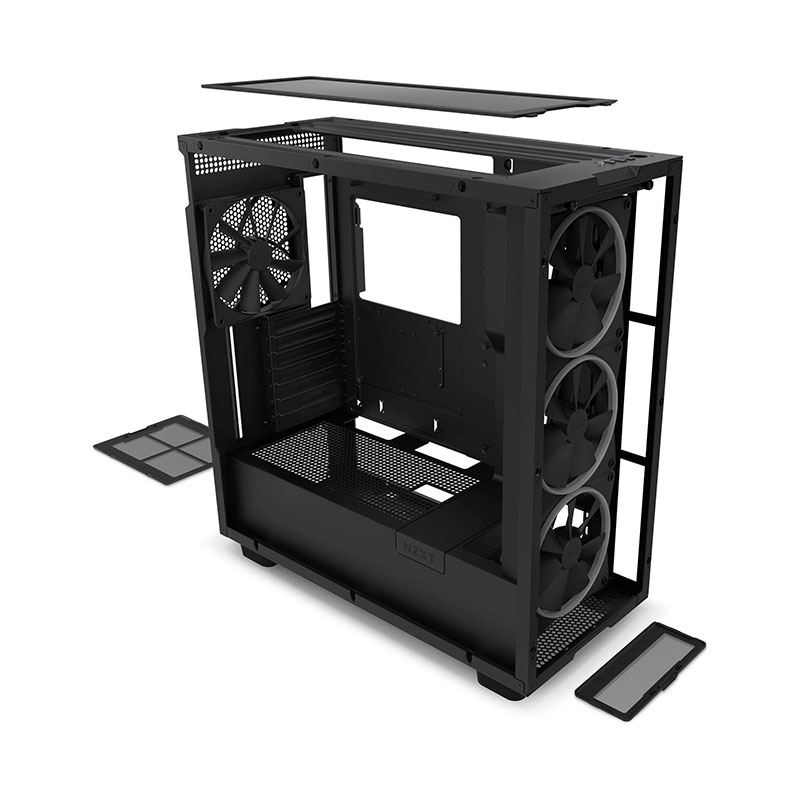 Gabinete NZXT H7 ELITE  TX S/Fuente Cristal USB 3.2 TIPO C CM-H71EB-01 - Negro 