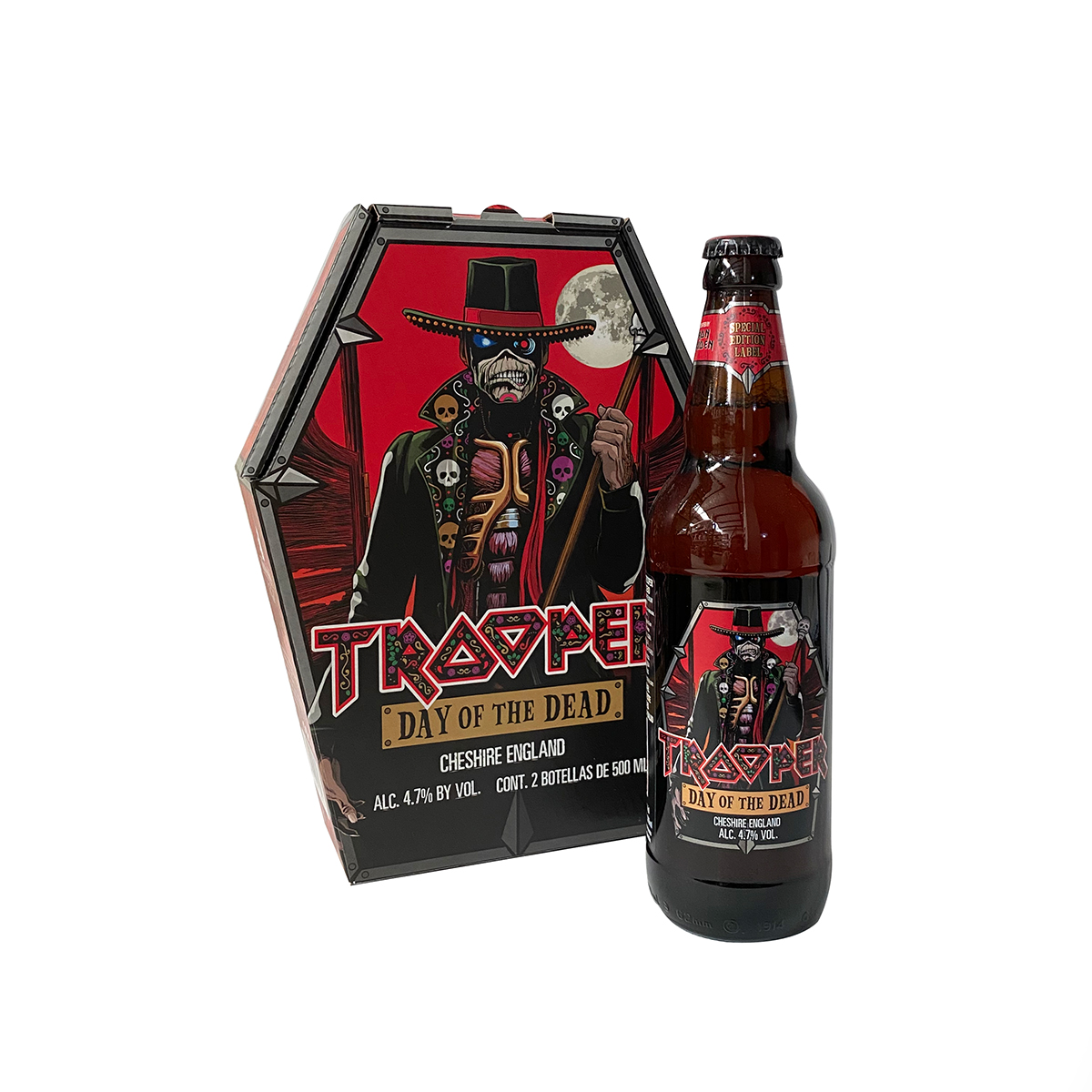 Gift Duo Pack Iron Maiden Trooper Day Of The Dead 500 ml