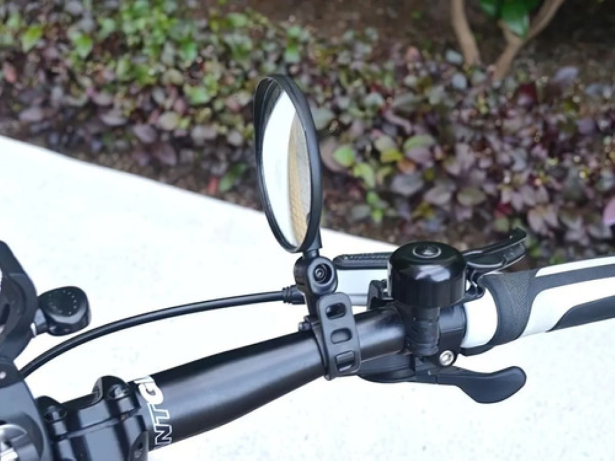 Espejo Retrovisor Redondo 360º Bicicleta O Moto Color Negro