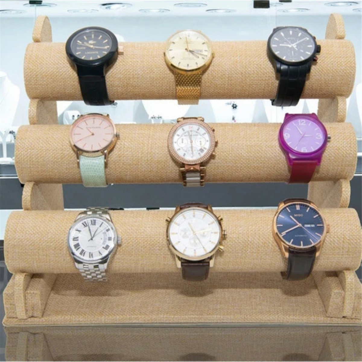 Caja Para Relojes Exhibidor Porta Pulseras Reloj Joyeria Niveles