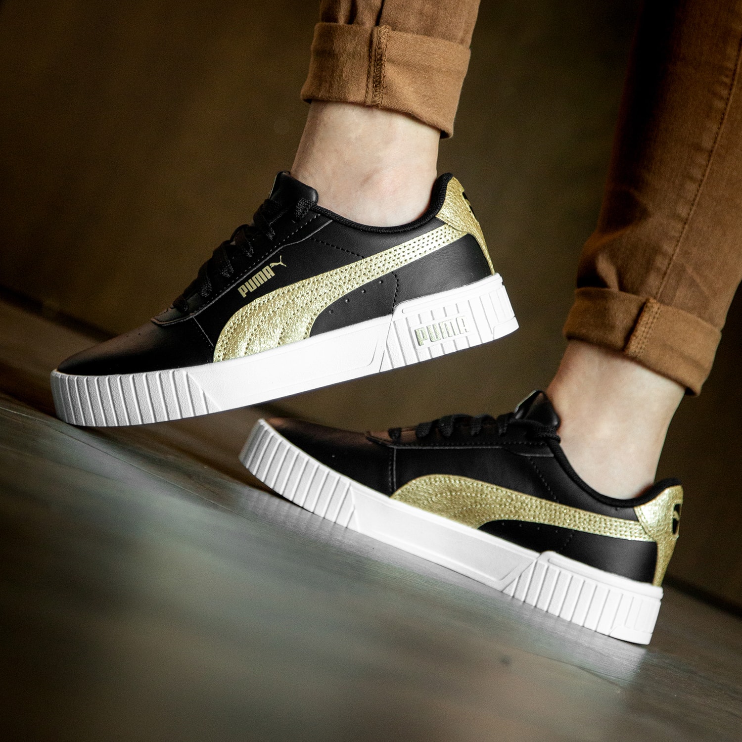 Tenis Puma Carina 2.0 Distressed - 38762201 - Negro - Mujer 