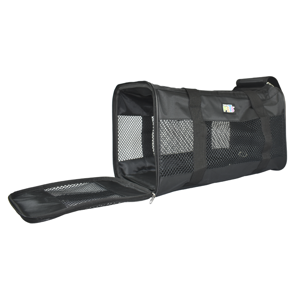 TRANSPORTADORA CH DE TELA NEGRA BASIC