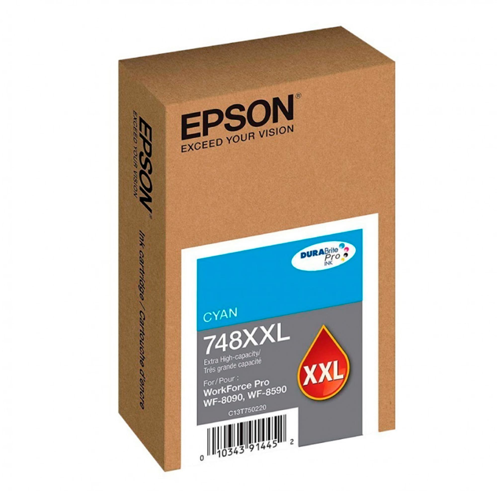 Kit de Cartuchos de Tinta Epson T748 XXL.