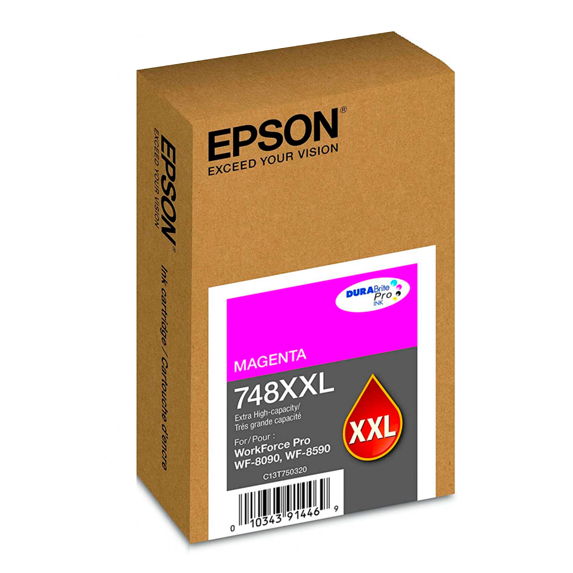 Kit de Cartuchos de Tinta Epson T748 XXL.