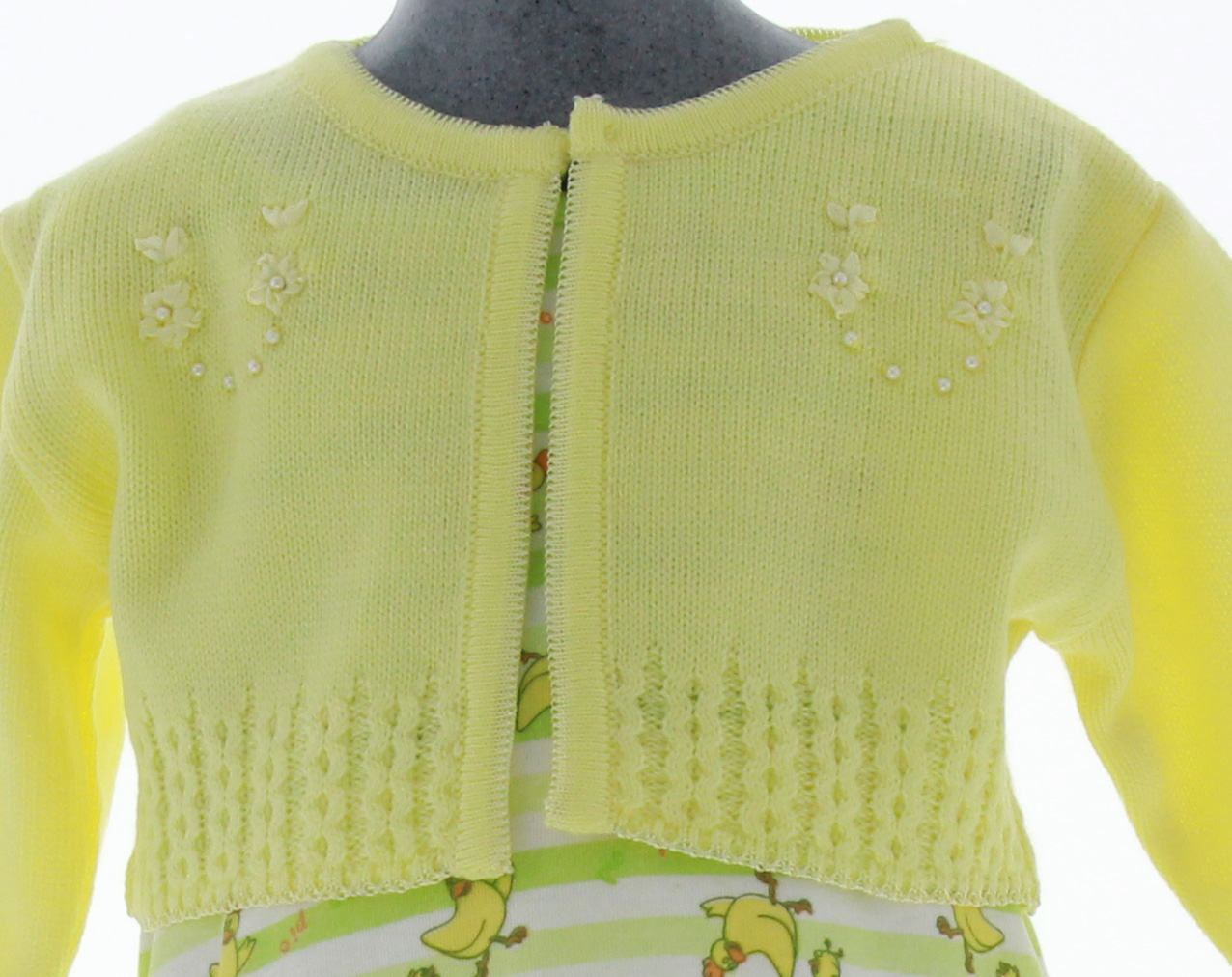 Sueter Niña Bebe Bolero Tejido Amarillo 3055 1 a 3 Años.