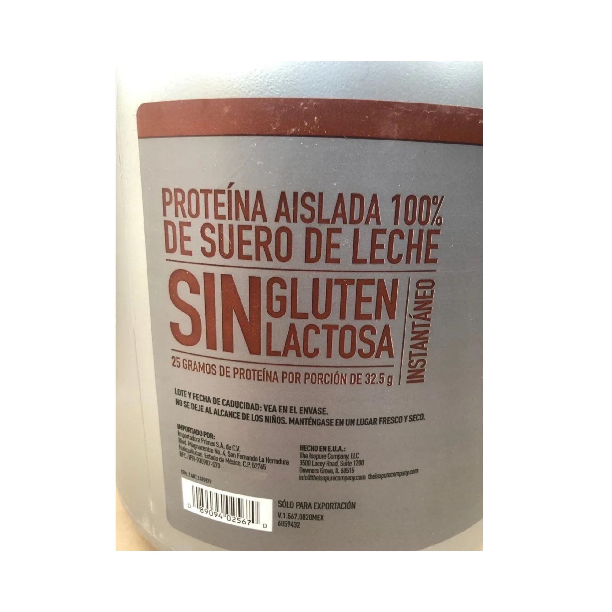 Proteína Aislada Suero De Leche Chocolate Isopure 2.04 Kg