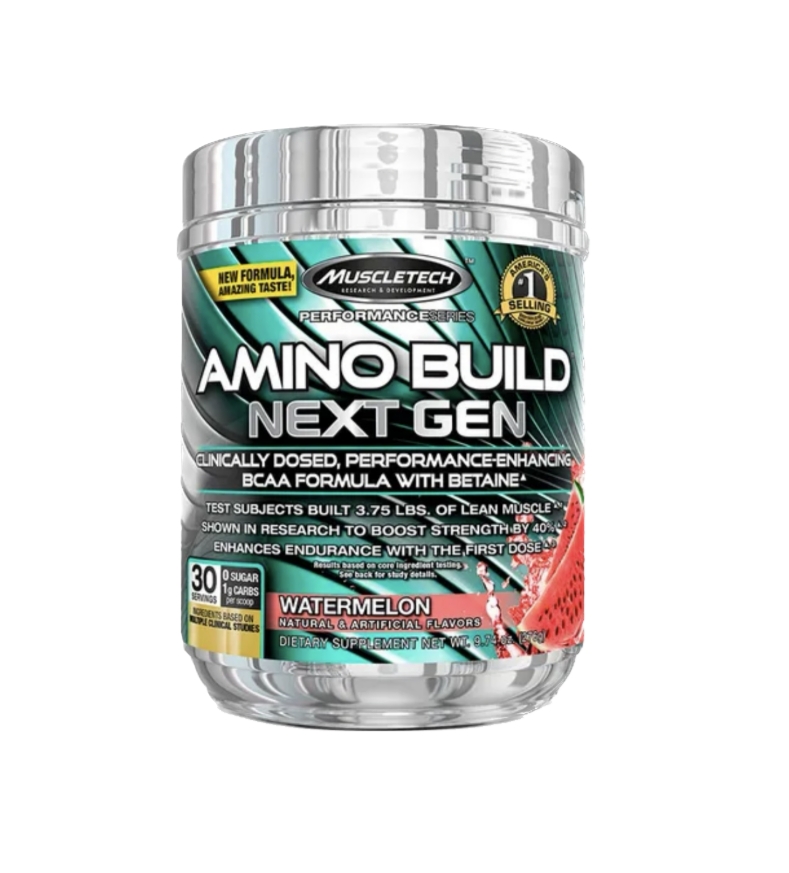 Amino Build Next Gen Muscletech (30 serv) sabor whit rasperry 