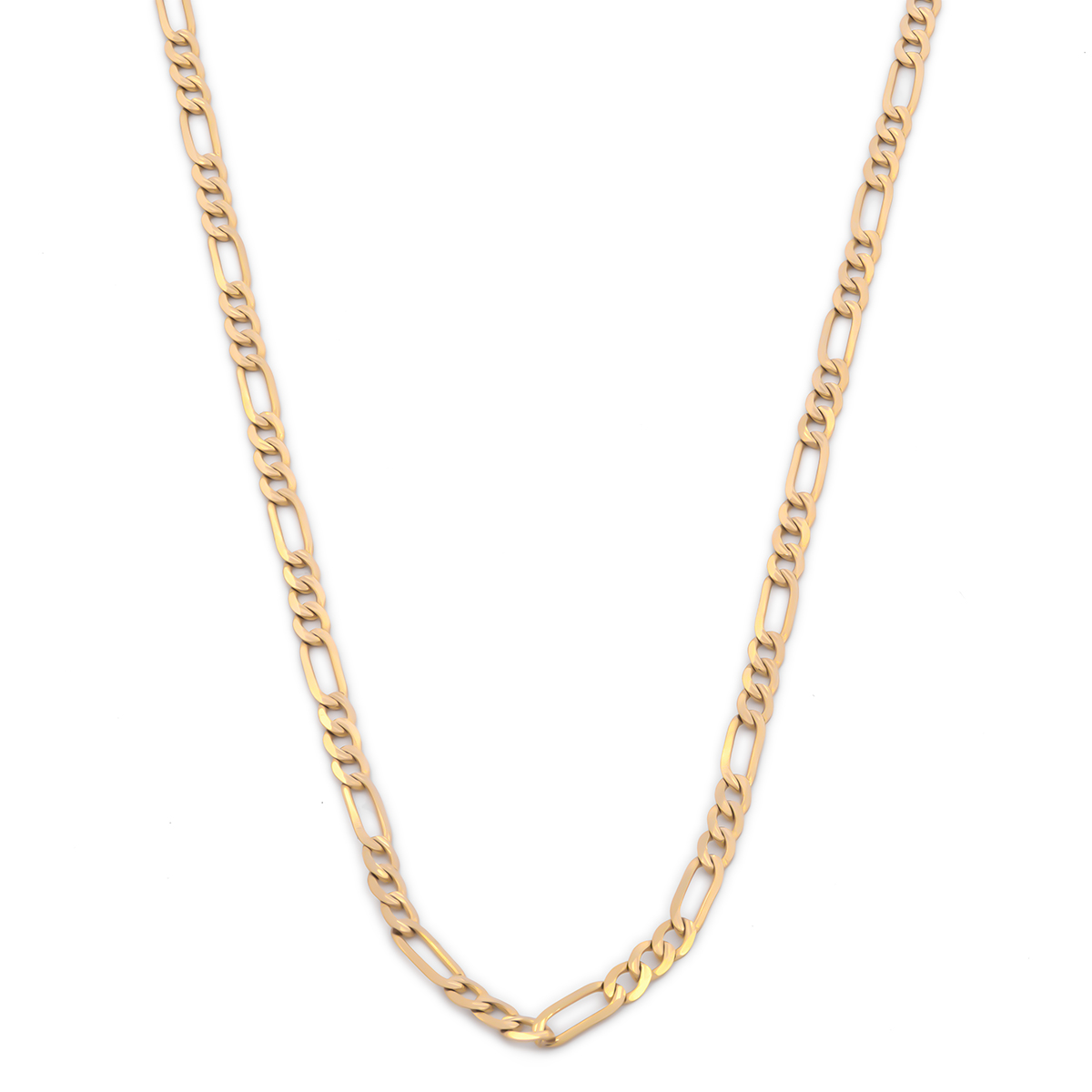 Cadena Estilo Cartier Oro Italiano Sólido 14k 55 cm 