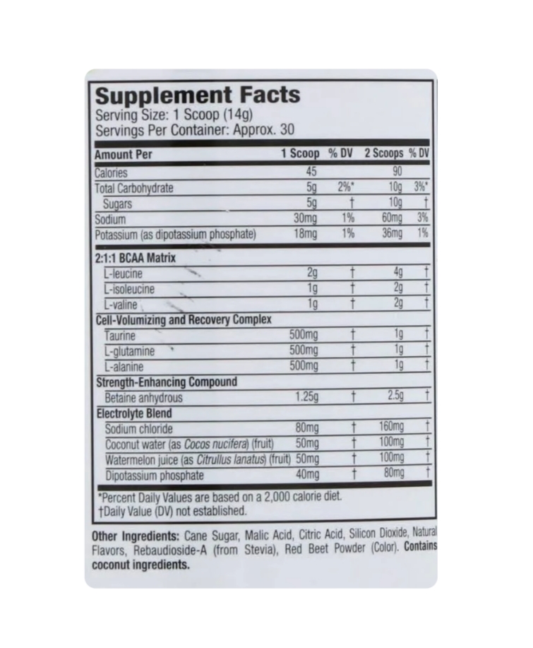 Amino Build Next Gen Muscletech (30 serv) sabor whit rasperry 