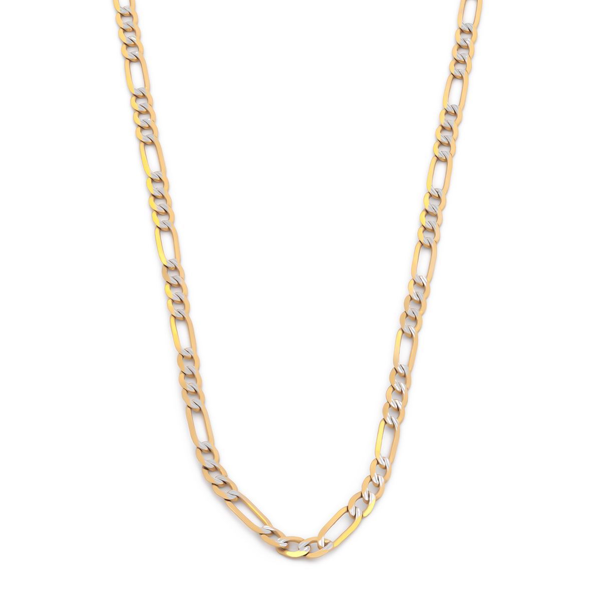 Cadena Estilo Cartier Diamantada Oro Italiano Sólido 14k 55 cm 