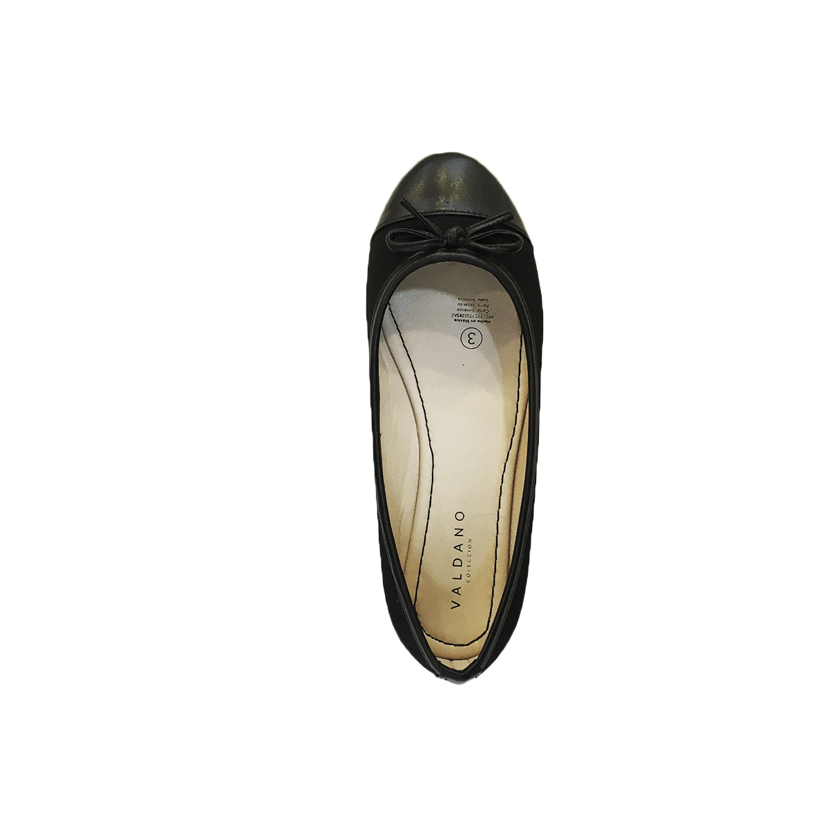 Flats Zapatos de piso Mujer Valdano Negro Casual