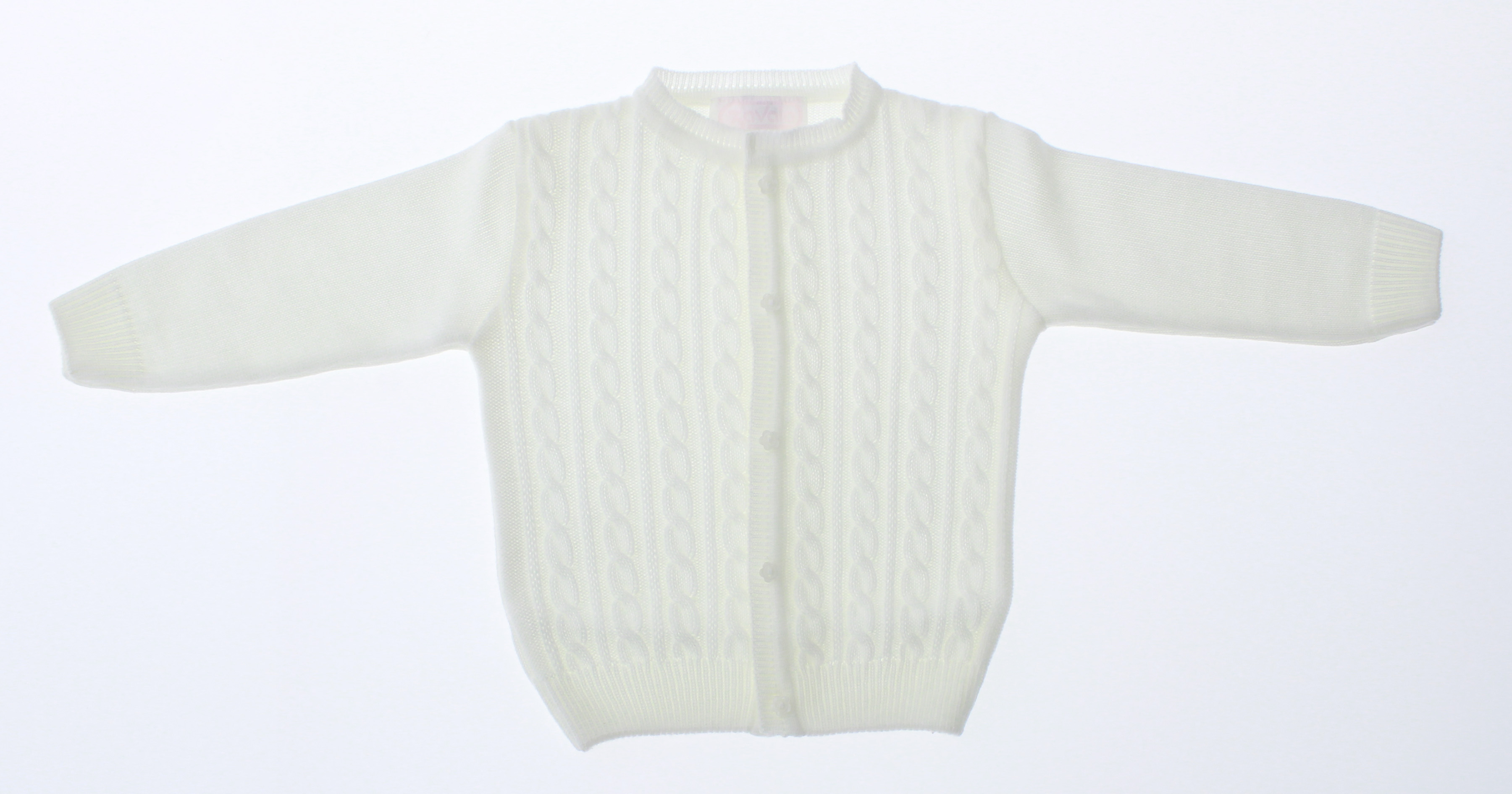 Sueter Niña Tejido Blanco 3068 1 a 8 Años.